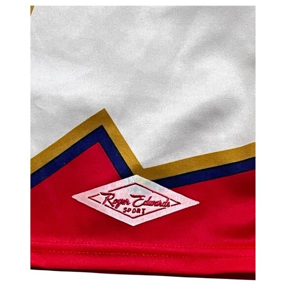Roger Edwards Hockey Night In Canada Jersey Red Vintage 90s CBC Xl - Picture 10 of 15